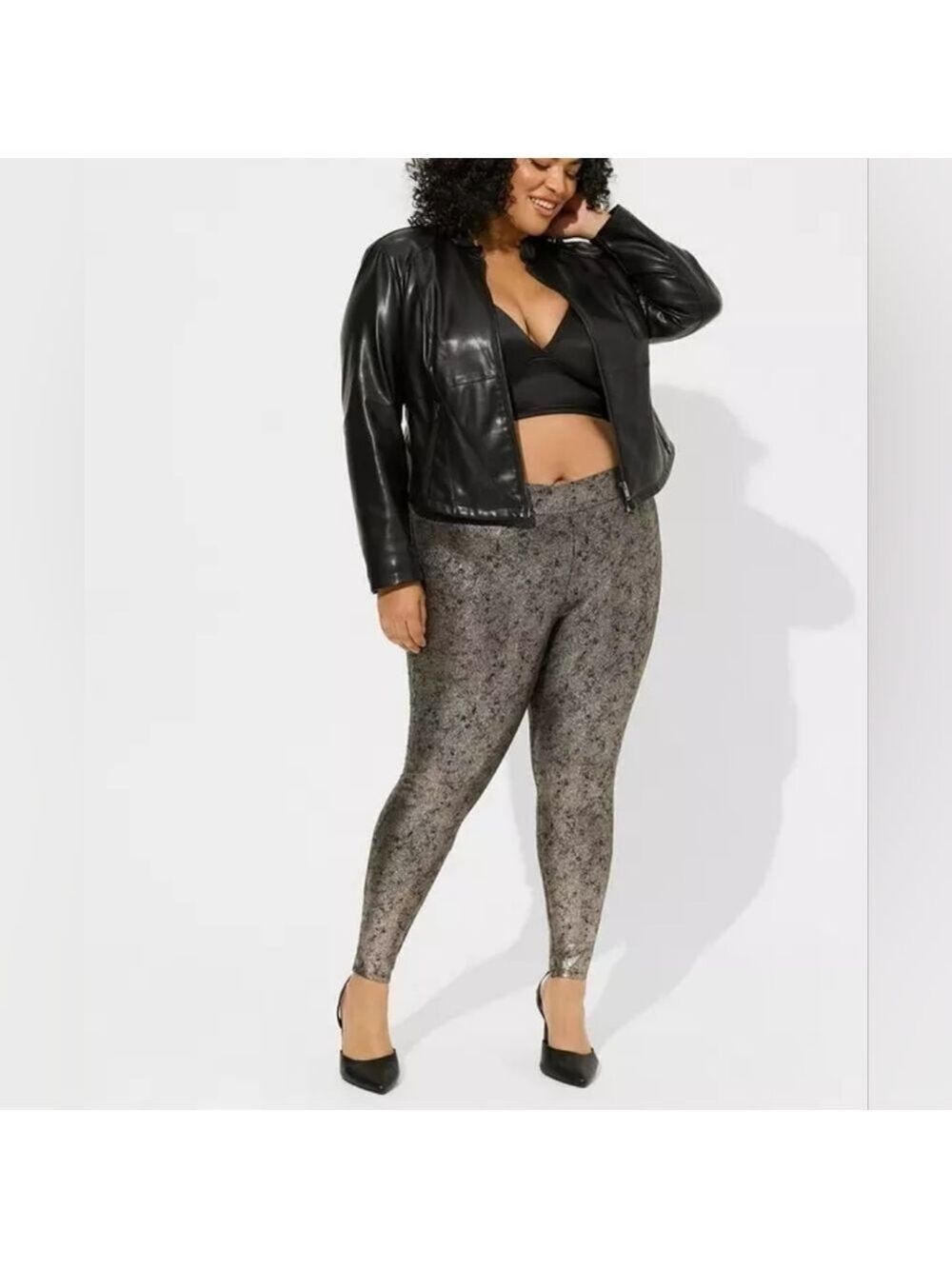 1X • Torrid • Full Length Signature Waist Crackle Leggings